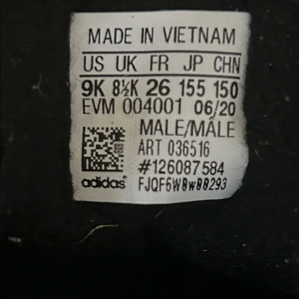 Adidas Kids Samba Black and White Athletic Play Time Sneakers - Picture 7 of 8